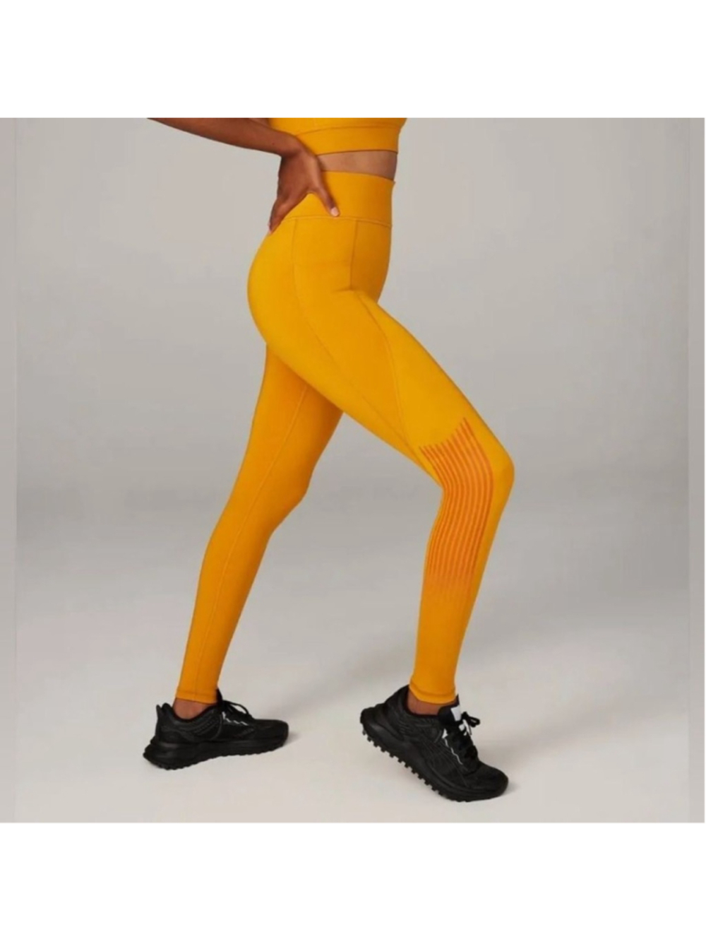 Savage X Fenty “Golden Era” Band It High Waist Leggings Size Medium